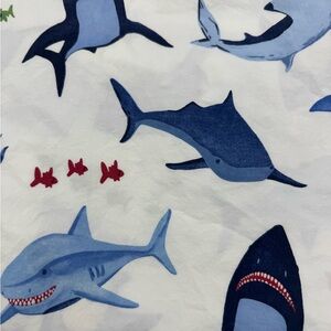 Pottery Barn Kids Shark Themed Sheets